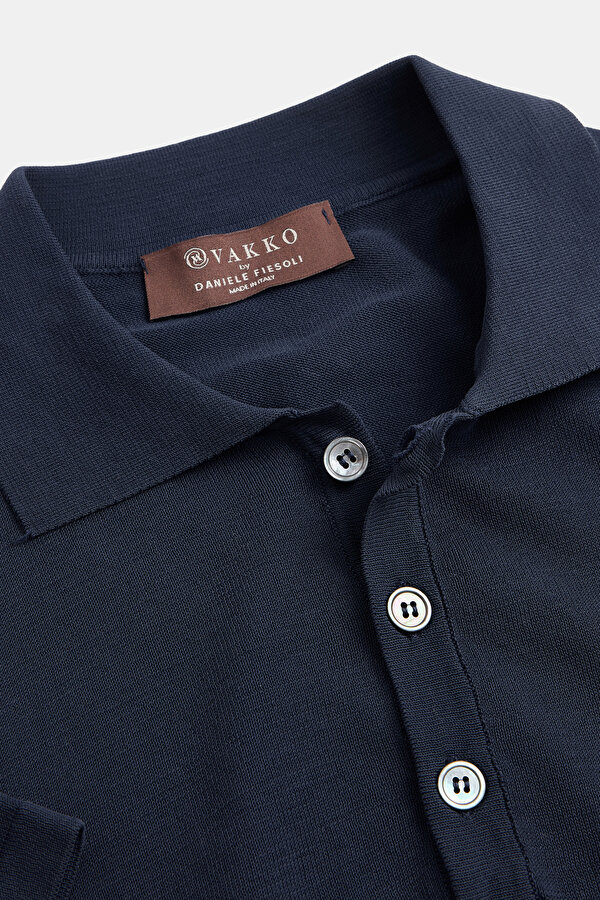 LACİVERT POLO YAKA KISA KOLLU T-SHIRT 6