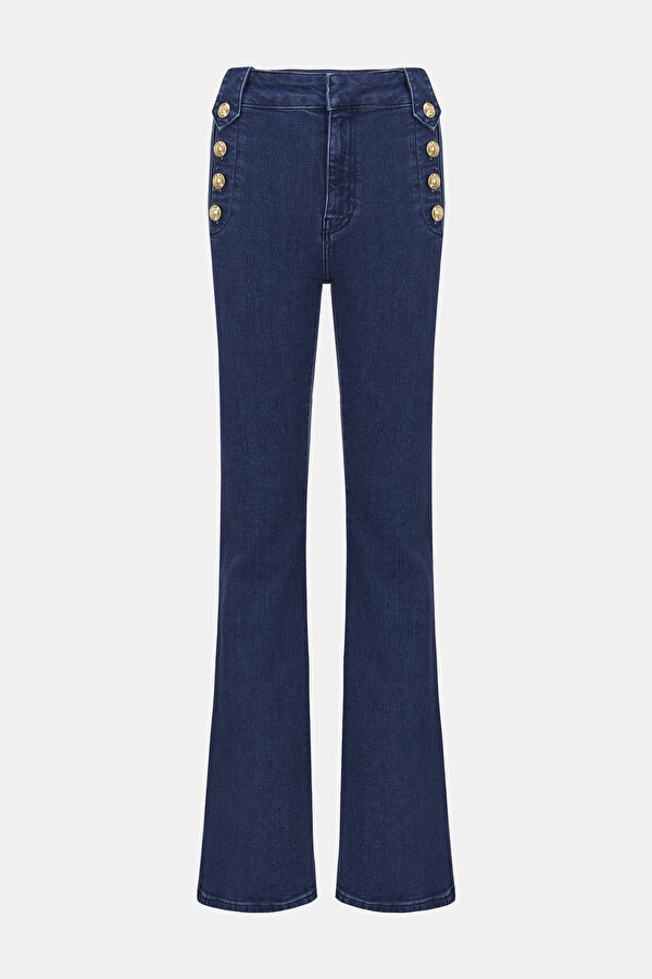 UZUN FLARE JEAN PANTOLON