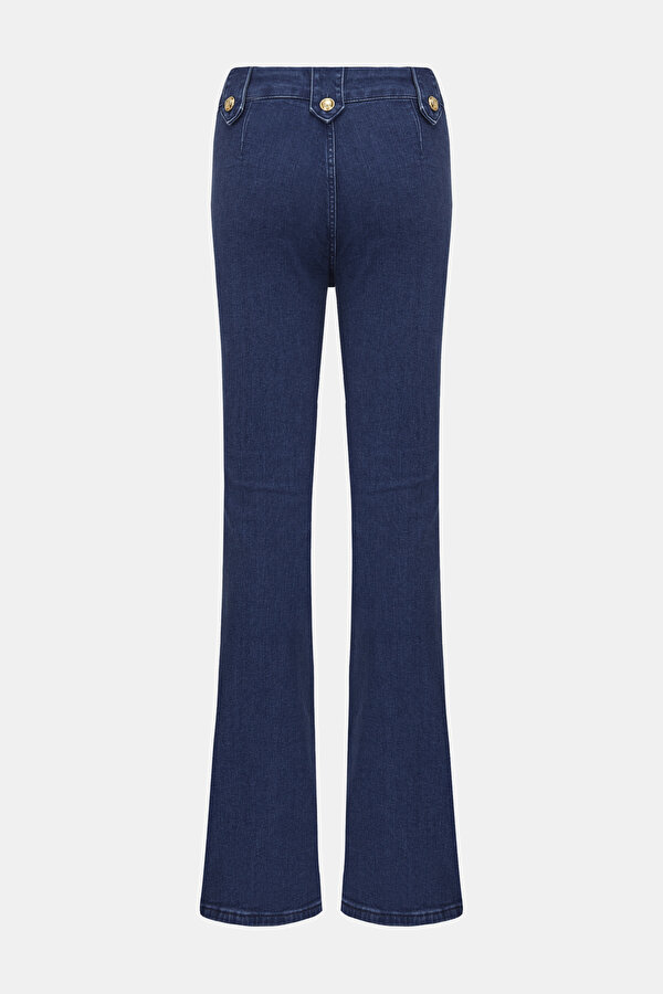 UZUN FLARE JEAN PANTOLON 2