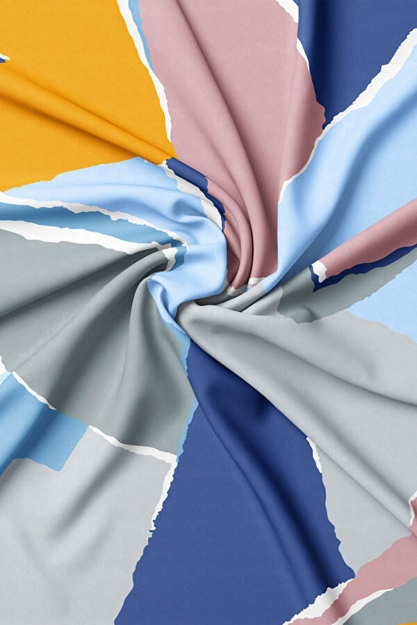 GÜMÜŞ GEOMETRİK DESENLİ TWILL GAVROŞ 2