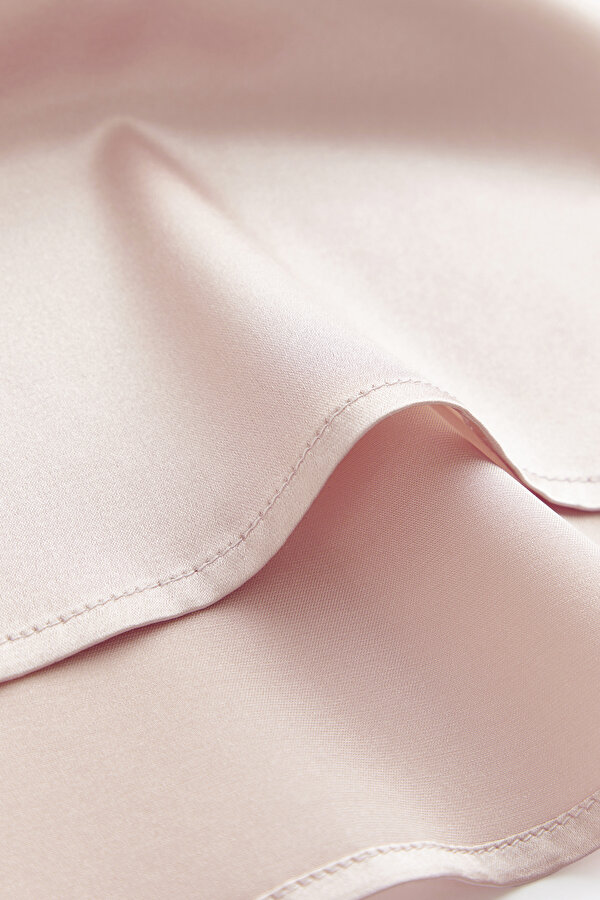 POWDER BASIC / ROUND NECKLINE SHORT SLEEVE BLOUSE 7