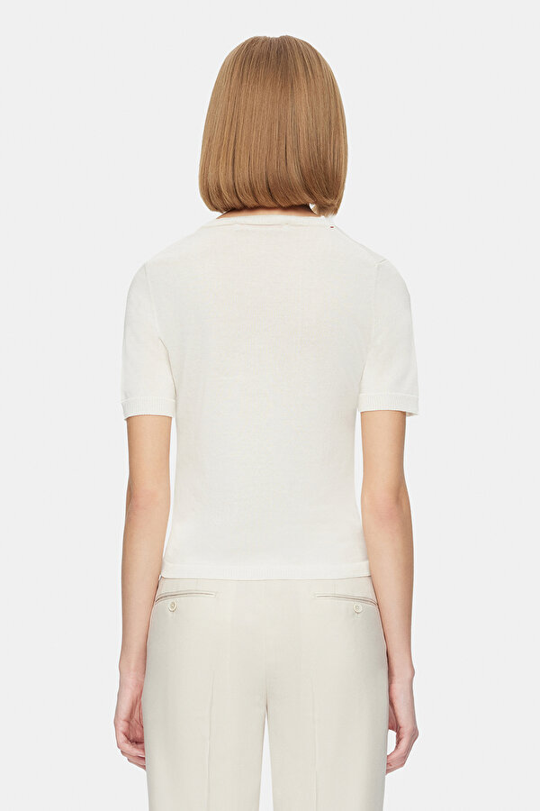 ECRU BASIC / ROUND NECKLINE JERSEY 2