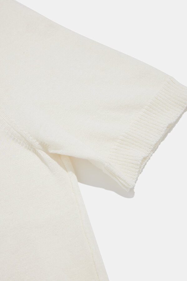 ECRU BASIC / ROUND NECKLINE JERSEY 7