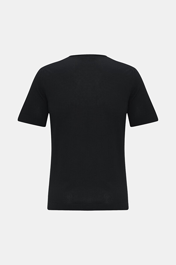 SİYAH O YAKA KISA KOLLU T-SHIRT 2