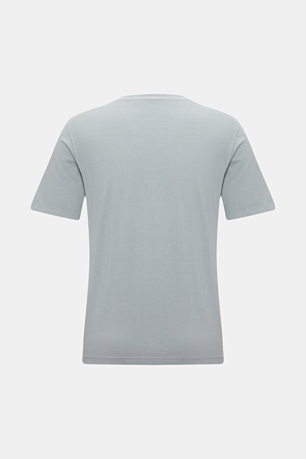 GRİ O YAKA KISA KOLLU T-SHIRT 2