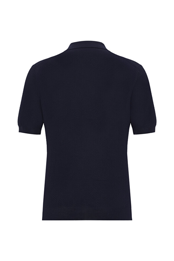 LACİVERT POLO YAKA KISA KOLLU T-SHIRT 2