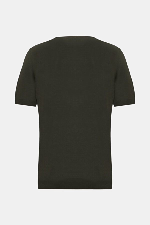 YEŞİL O YAKA KISA KOLLU T-SHIRT 6