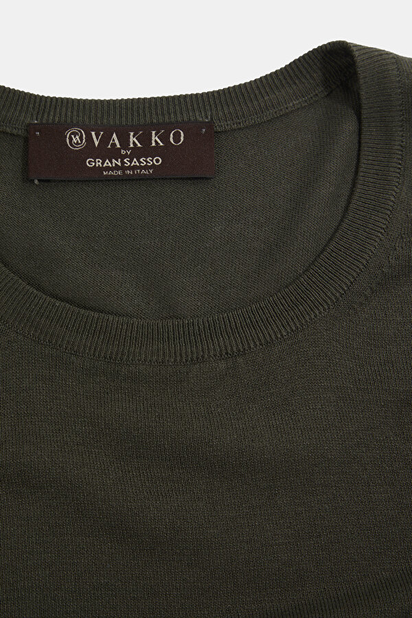YEŞİL O YAKA KISA KOLLU T-SHIRT 7