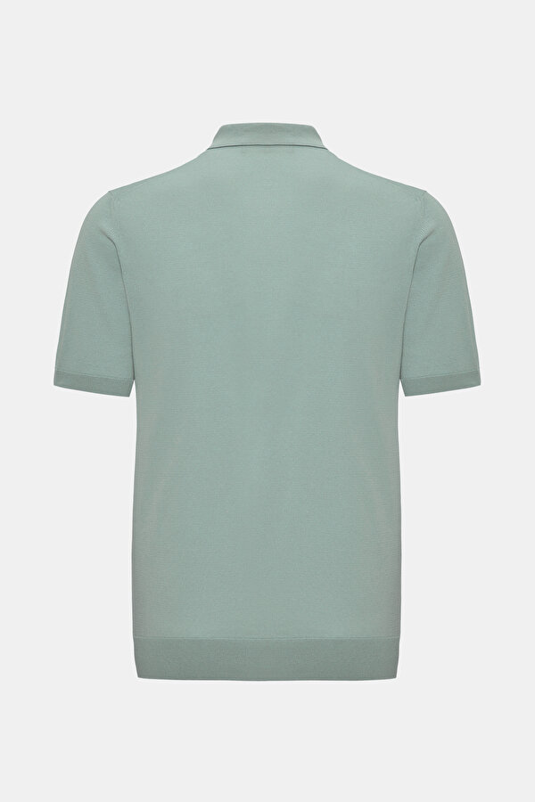 AÇIK YEŞİL POLO YAKA KISA KOLLU T-SHIRT 2