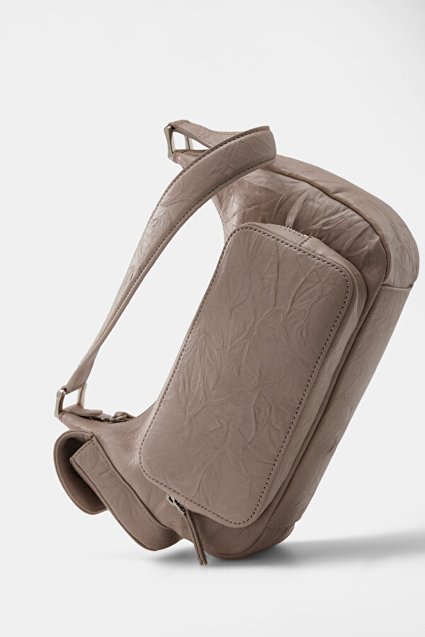 MINK MONOGRAM LEATHER BAG 6