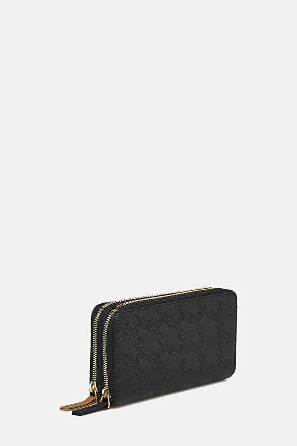 TAN MONOGRAM LEATHER WALLET 2