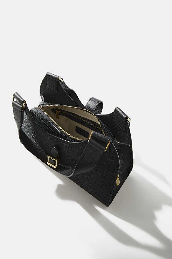 BLACK MONOGRAM BAG 7