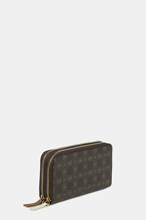 BEIGE MONOGRAM LEATHER WALLET 2