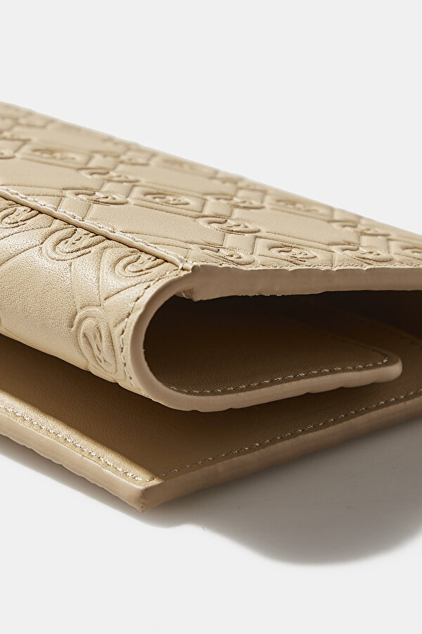 NATURAL MONOGRAM LEATHER WALLET 6