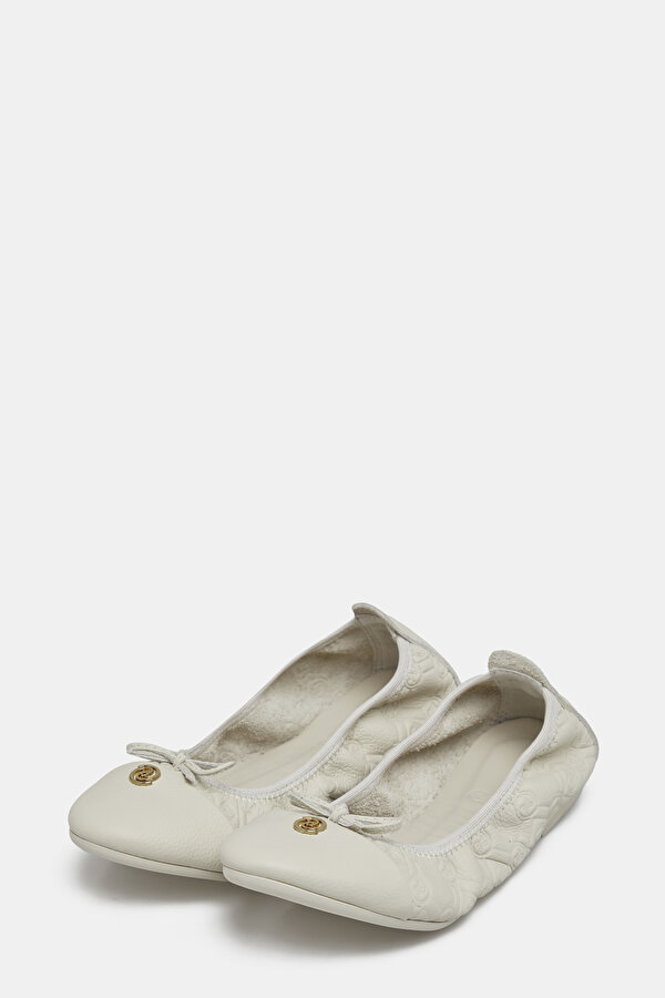 ECRU FLAT SHOES 2