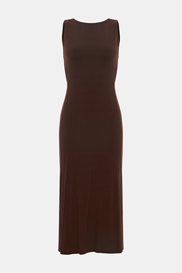 BROWN DRESS