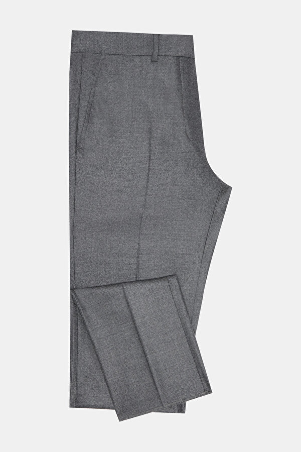 GRAY MELANGE TROUSERS