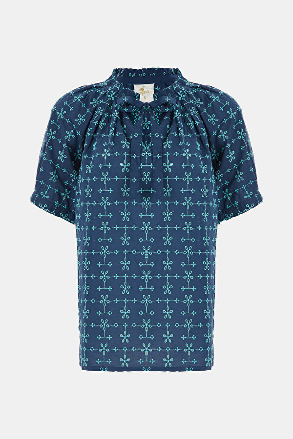 TURQUOISE BLOUSE