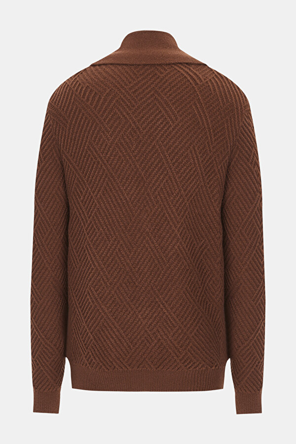 BRICK TRICOT CARDIGAN 2