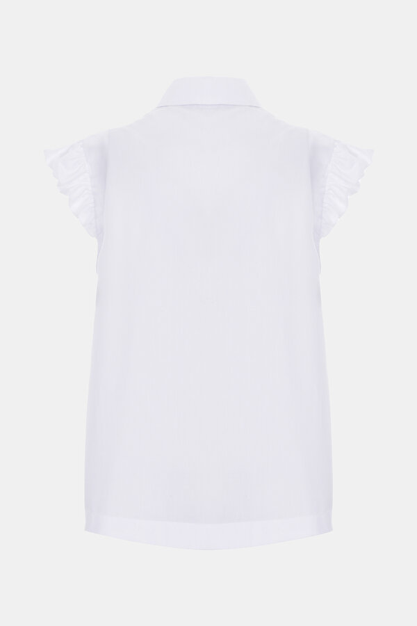 WHITE SLEEVELESS BLOUSE 6
