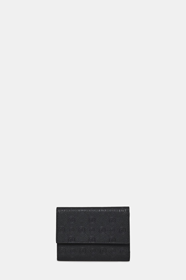 BLACK MONOGRAM WALLET