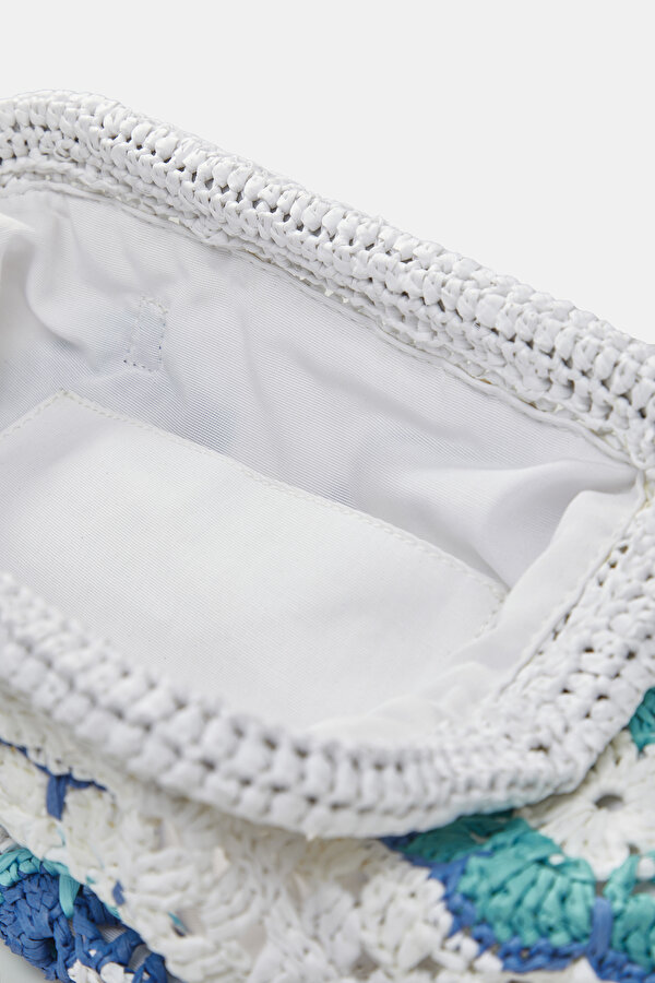 TURQUOISE DESIGN FILLED BAG 7