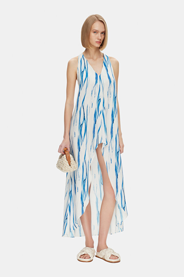 BLUE SLEEVELESS DRESS