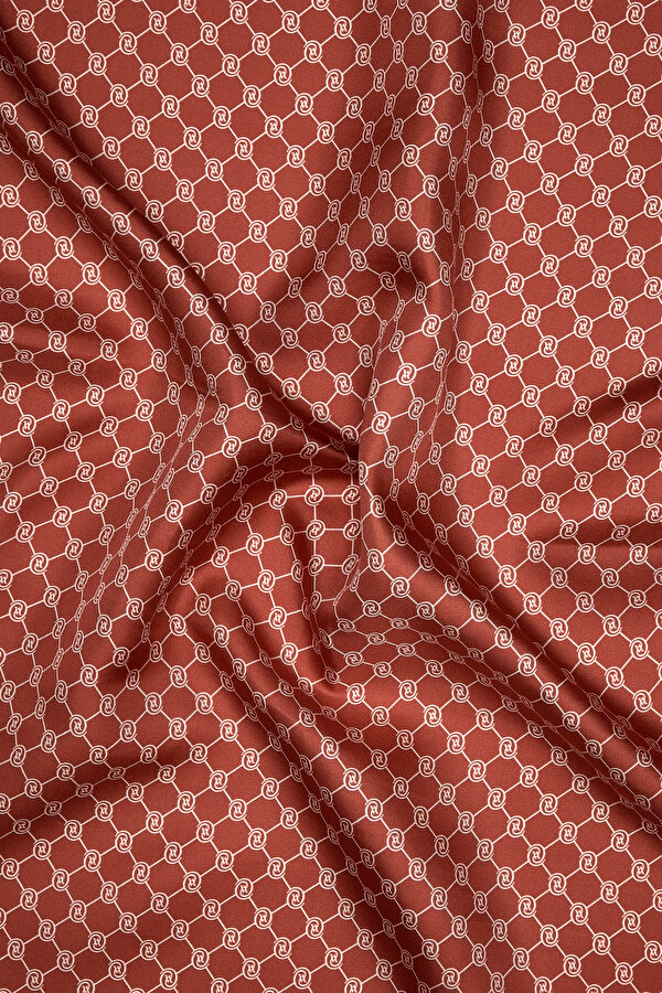 ECRU MONOGRAM TWILL SCARF 2