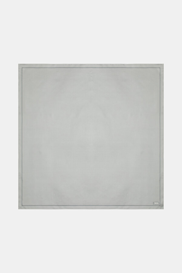 SILVER TWILL SCARF