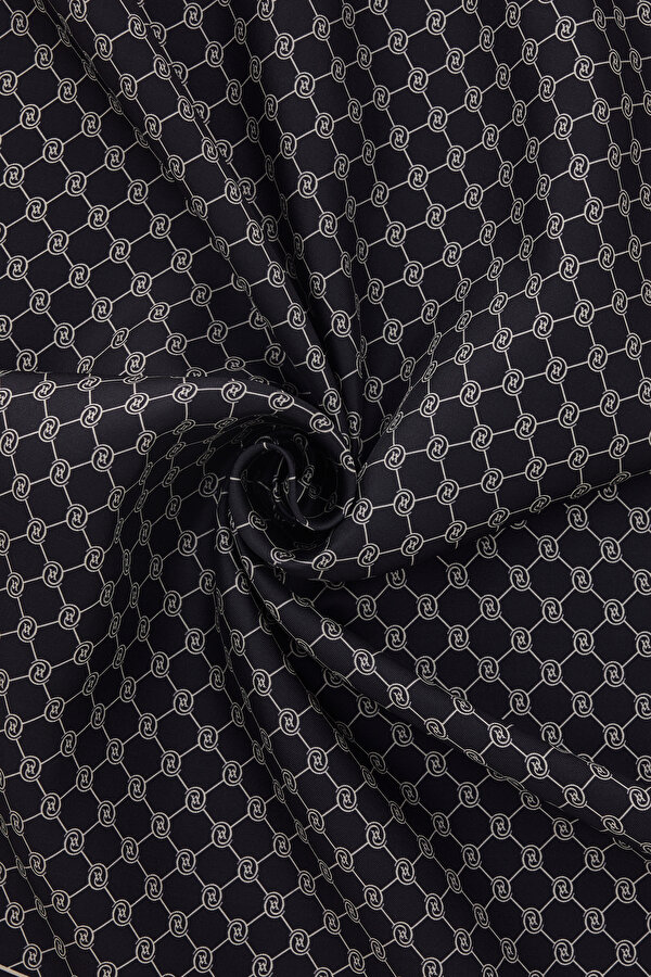 LACİVERT MONOGRAM TWILL ŞAL 2