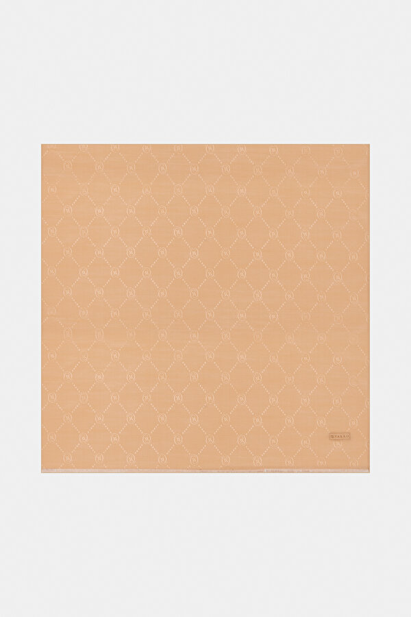 BEIGE COTTON/SILK SHAWL