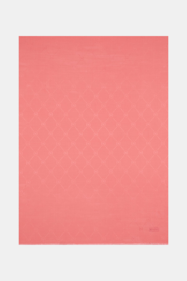 PINK COTTON/SILK SHAWL