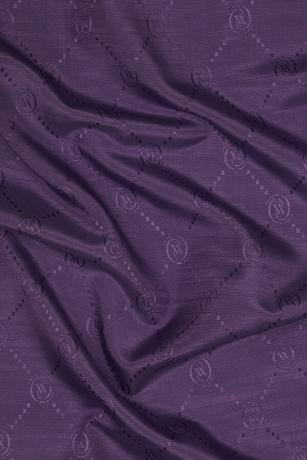 PURPLE COTTON/SILK SHAWL 2