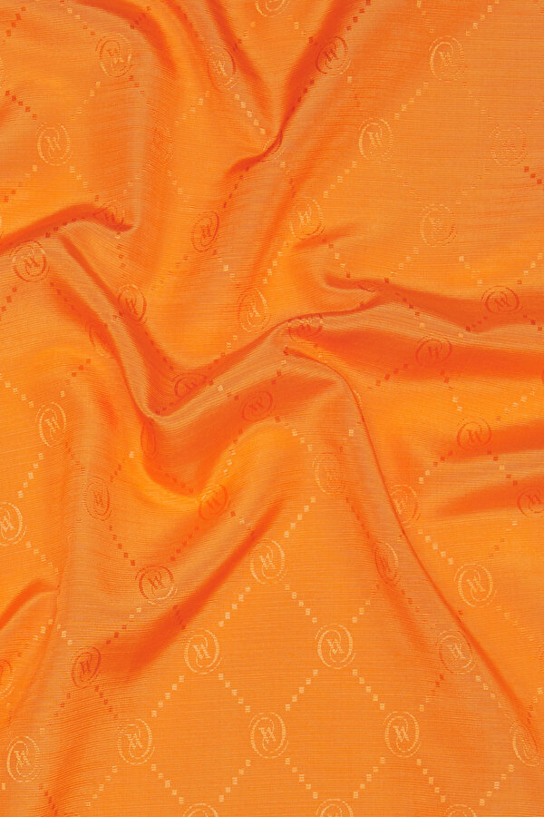 ORANGE COTTON/SILK SHAWL 2