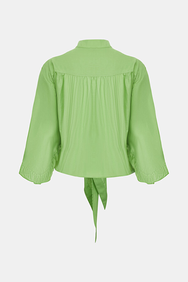 GREEN 3/4 SLEEVES BLOUSE 6