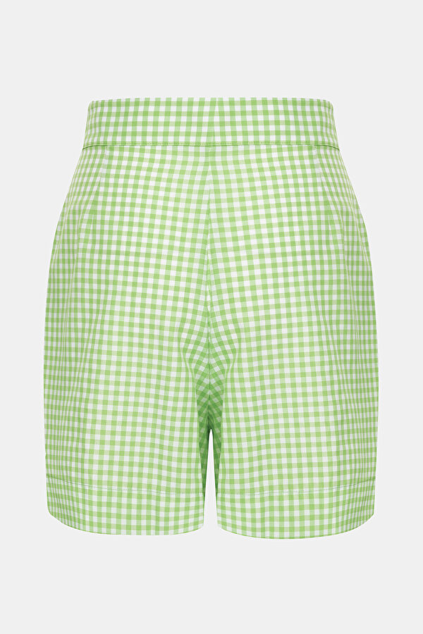 WHITE DESIGN FILLED SHORTS 6