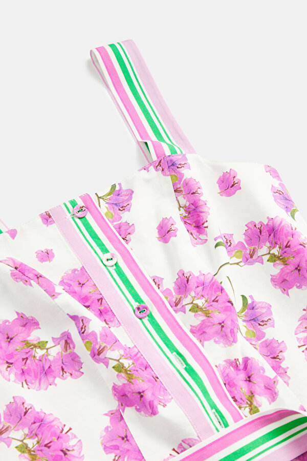 GREEN SQUARE SLEEVELESS SUSPENDER JUMPSUIT 7