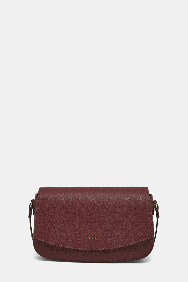 MAROON MONOGRAM BAG