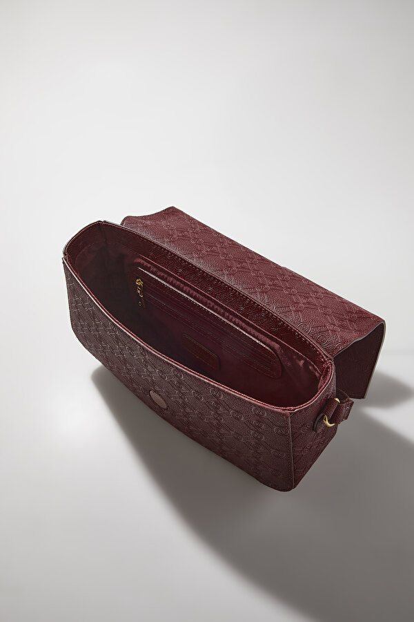 MAROON MONOGRAM BAG 7