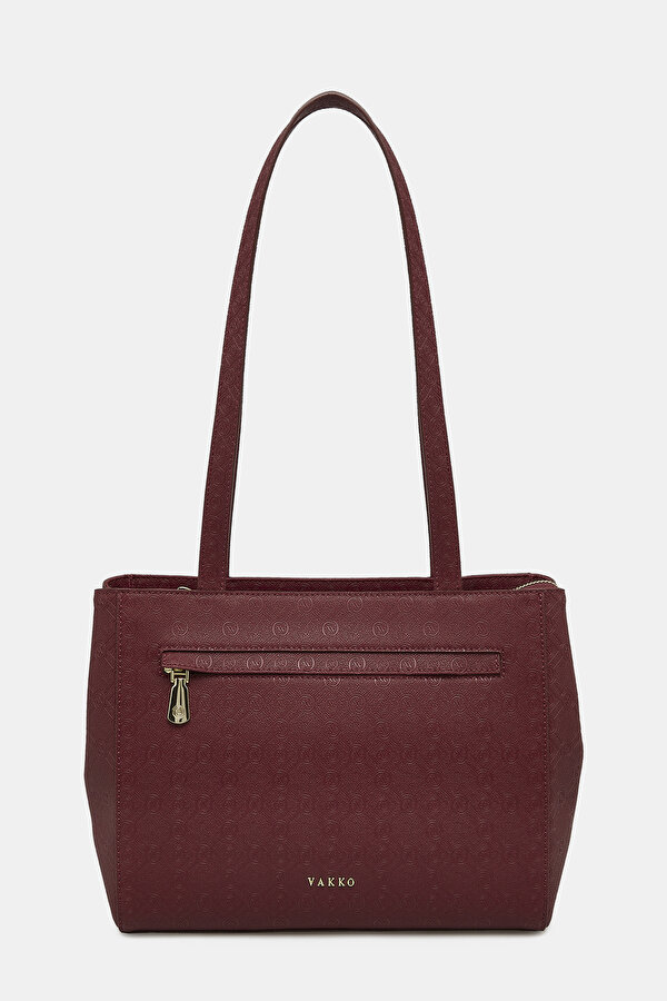 MAROON MONOGRAM BAG