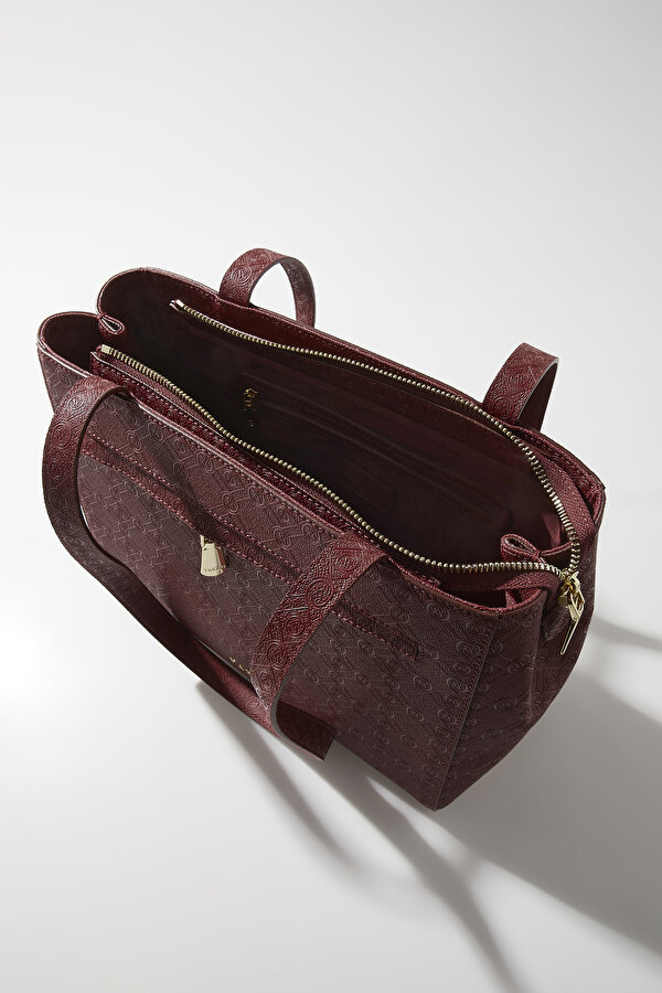 MAROON MONOGRAM BAG 6