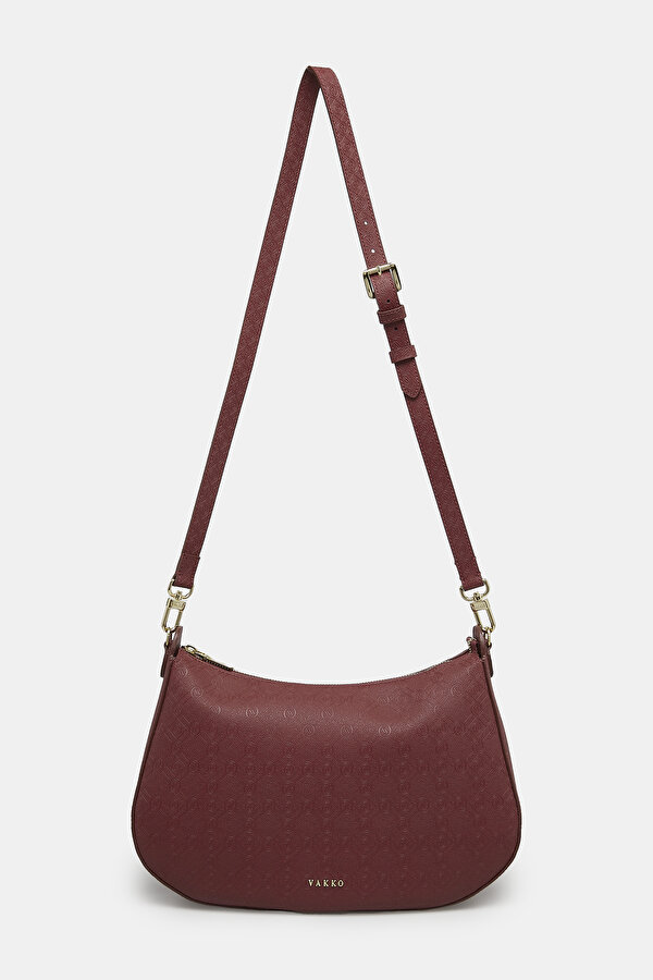 MAROON MONOGRAM BAG 2