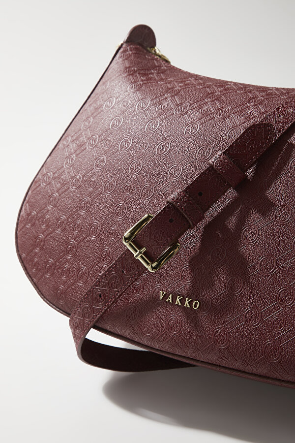 MAROON MONOGRAM BAG 6