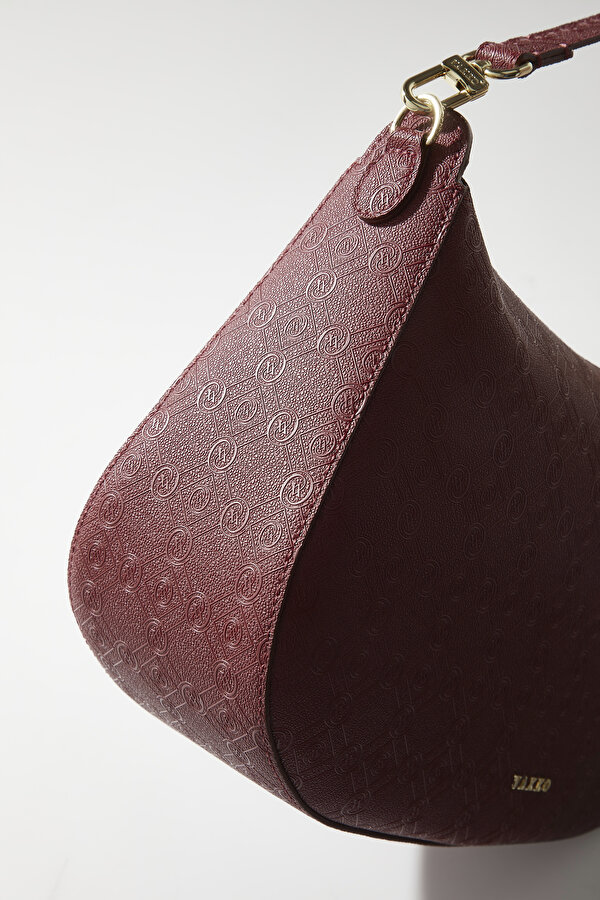 MAROON MONOGRAM BAG 7