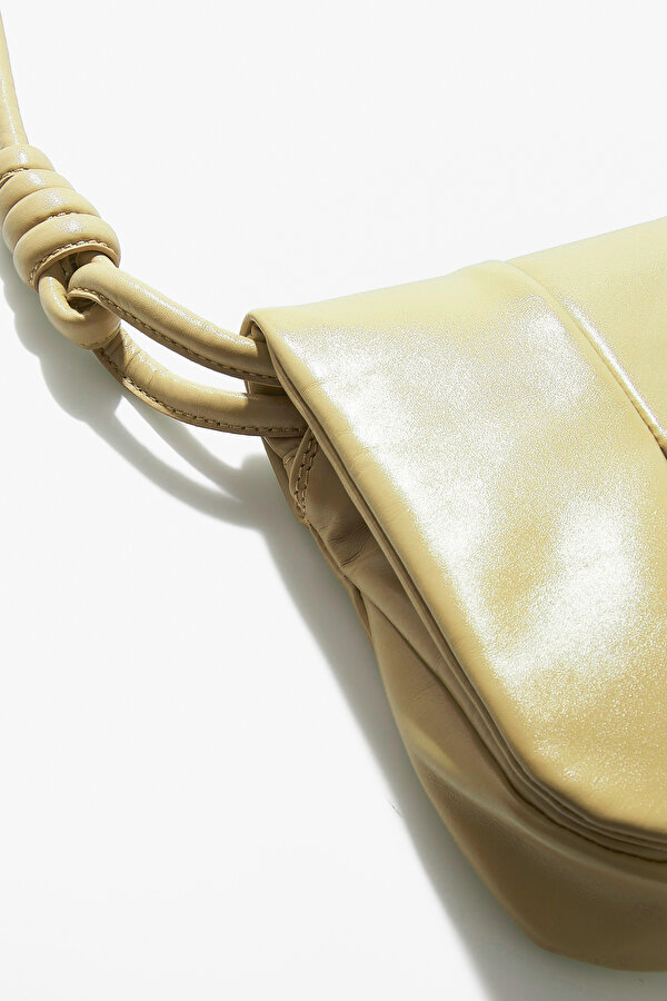 BEIGE LEATHER BAG 6