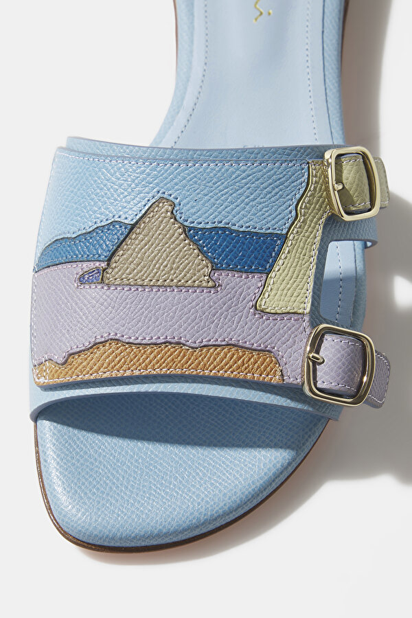 LILAC LEATHER SLIPPER 6