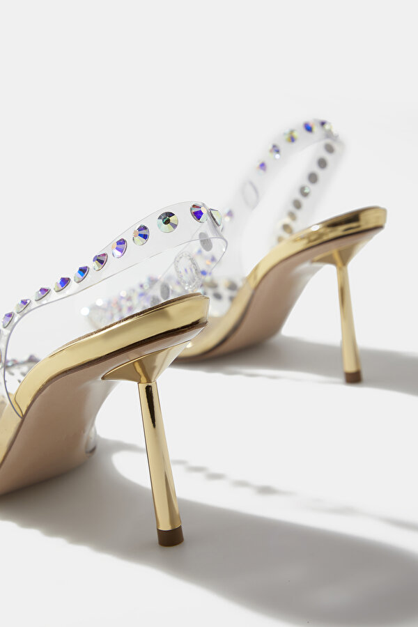 COLORLESS JEWELLED SHOE 6
