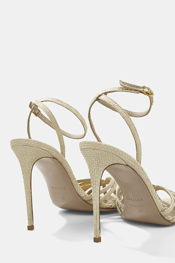 NATURAL RAFFIA SHOE 7