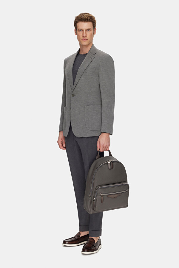 GRAY MELANGE JACKET