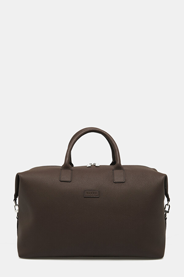 BROWN MONOGRAM LEATHER BAG